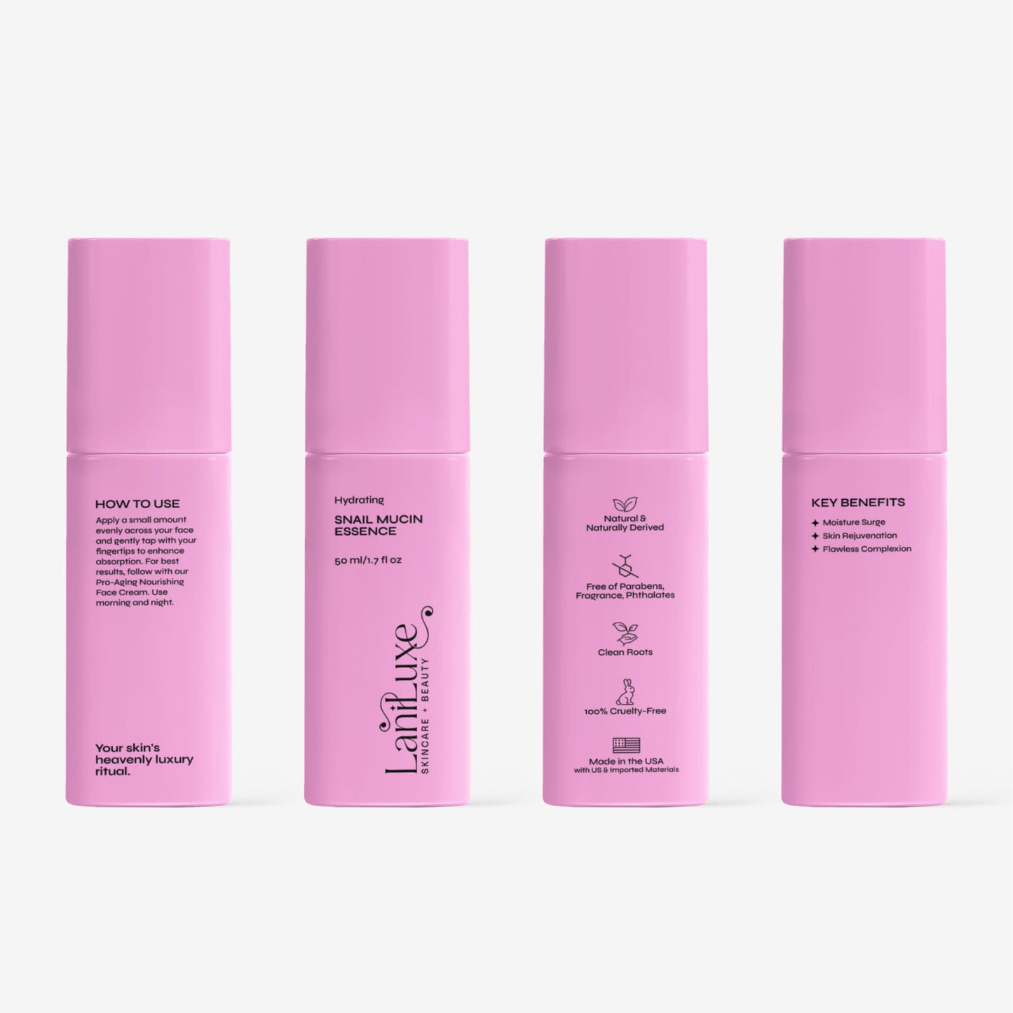 HydraSnail Mucin Essence – Luxury Glass Skin Hydrating Treatment (1.7 fl oz)